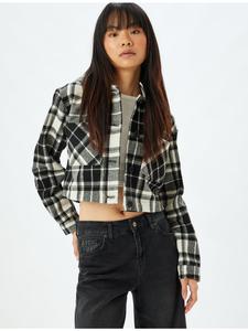 Футболка KOTON, цвет schwarz karomuster