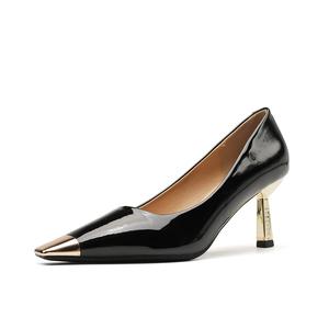 Туфли на тонком каблуке, высокие, 7 см, женские Beijiani, Black