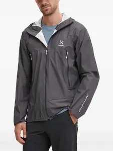 Куртка L.I.M на молнии с капюшоном Haglöfs, серый