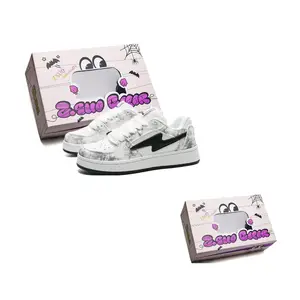 Z.SUO Покрытие устойчивые к истиранию легкие увеличивающие рост низкие скейтбордские кроссовки унисекс - техника размывки тушью [Премиум улучшенные - более комфортные и долговечные]