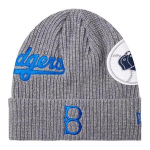 New Era Тёмно-серый унисекс шапка из овечьей шерсти и полиамида, Dark Gray