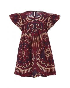 Морской Нью-Йорк Charlough Принт Платье с Расклешенными Рукавами Sea New York, фиолетовый