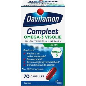 Davitamon Complete + Омега-3 Рыбий жир - Мультивитамины - Добавка - 70 капсул