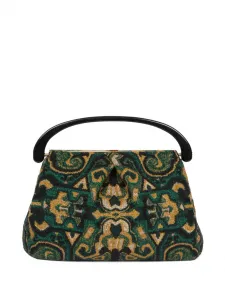 Жаккардовая сумка-тоут Dries Van Noten, зеленый