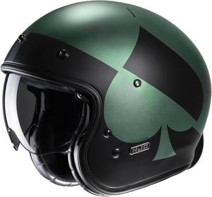 Шлем HJC v31 kuz retro jet, Black/Green