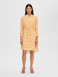 Длинное платье SELECTED FEMME, оранжевый