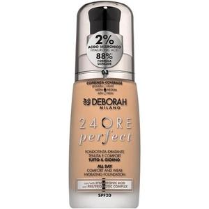 Жидкая тональная основа Deborah Milano 24 Hours Perfect Moisturizing SPF 20, 30 мл № 3, бежевый карамель
