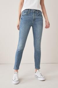 Джинсы скинни с высокой талией Gap, синий