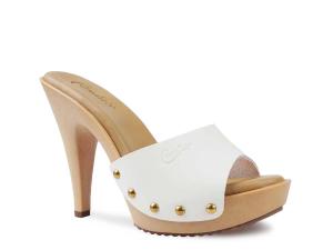 Сандалии Candie's Viviana OMG Platform Sandal, White Leather
