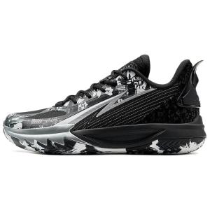 XTEP Легкие низкие баскетбольные кроссовки с противоскользящим покрытием, мужские, черно-белые