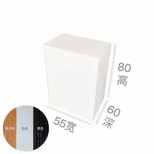 Yu Senyi Комод 55х60х80 см для малогабаритных квартир из массива дерева, без ручек, с пружинными ящиками, 4 ящика, сборка