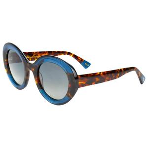 Солнцезащитные очки Bianca блестящие черепаховые серые синие градиентные серые поляризованные Binocle Eyewear