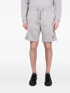 Шорты с логотипом и шнурком Parajumpers, серый