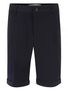 TRUSSARDI JUNIOR шорты с вышитым логотипом, синий