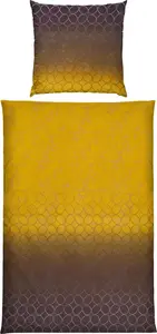 Постельное белье , карри-коричневый, 1 шт. 135x200 см + 1 шт. 80x80 см Erwin Müller