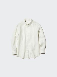 Рубашка из 100% премиального льна Uniqlo, 01 off white