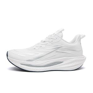 Амортизация устойчивость к истиранию охват поддержка отскок низкие кроссовки для бега men's TCELLARS, серебряный белый