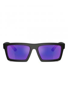 Prada Linea Rossa rectangle-frame солнцезащитные очки, черный