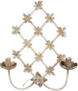 Настенный светильник Clayre & Eef 43x16x55 см Бежевый Золотой Железный Clayre&Eef