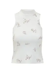 Водолазка с цветочным принтом Msgm, белый