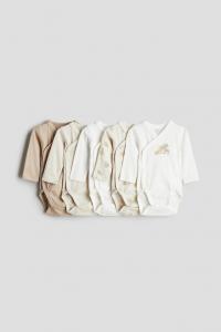 Упаковка из 5 обтягивающих боди H&M, мультиколор