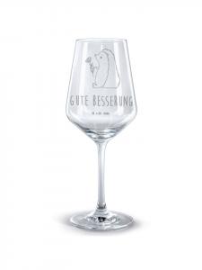 Бокал для вина с гравировкой ежика, цветов и надписи на прозрачном стекле Mr. & Mrs. Panda