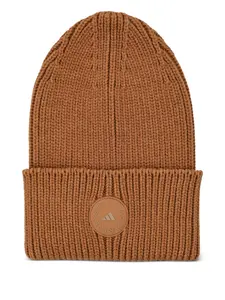 Шапка бини с нашивкой-логотипом Adidas By Stella Mccartney, коричневый