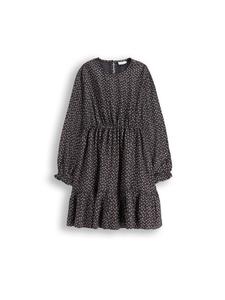 Платье из вискозы черного и серого цветов Coccodrillo