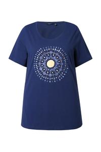 Рубашка Ulla Popken, Gentian/Dark Blue