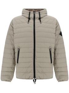 Herno пуховик с логотипом, серый