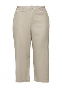 Брюки свободного кроя QS, серо-коричневый