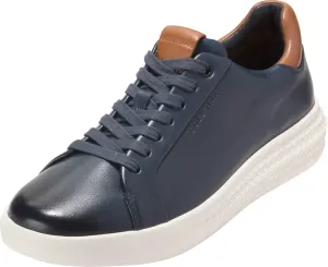 Cole Haan Мужские кроссовки Grand Hurrion с шнуровкой до носка, темно-синий/слоновая кость