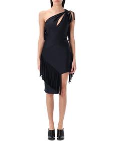 Асимметричное платье Coperni, черный