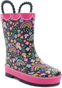 Детские резиновые сапоги Western Chief с ручками для надевания - премиальные водонепроницаемые сапоги для мальчиков и девочек, Fantasy Forest