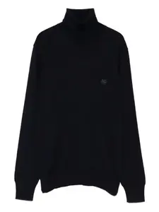 Свитер с вышитым логотипом Etro, синий