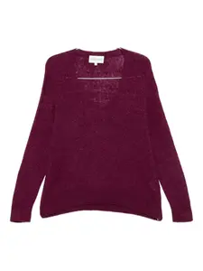 Свитер с V-образным вырезом Eric Bompard, розовый