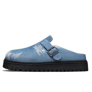 Captain illy Закрытые тапочки мужские джинсово-синие, цвет Denim Blue