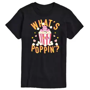 Мужская футболка Care Bears с принтом "Что нового" Licensed Character, черный