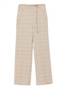 Клетчатые брюки Patrizia Pepe, нейтральный