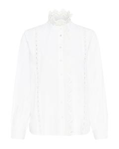 SAINT TROPEZ Рубашка 'SZOdeline' в белом цвете