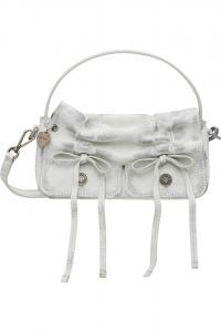 Acne Studios Белая многокарманная микросумка