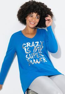 Топ с длинными рукавами Angel of Style, синий