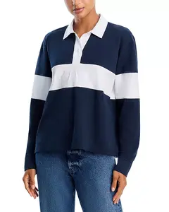 Рубашка-Поло для регби с длинным рукавом Rag & Bone, синий