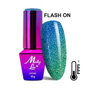 MollyLac Thermo Flashing Lights Stories Гибридный лак 10 г № 696