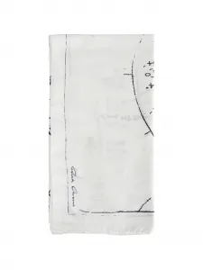 Платок с принтом Rick Owens, белый