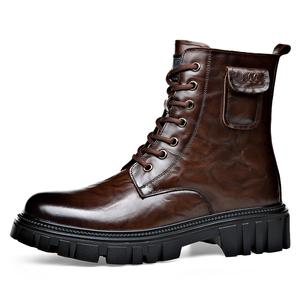 Cachiotti КАКЬЯОДИ Высокие ботинки мартин мужские коричневые всесезонные, цвет Brown All-Season