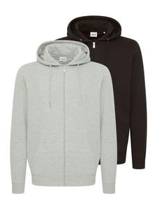 Толстовка с капюшоном на молнии !Solid Colineareg, цвет mottled grey/Black