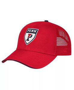 Мужская красная регулируемая кепка Pennsylvania Quakers Wyatt Colosseum