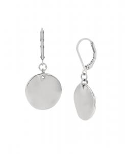 Серьги-подвески в форме диска Robert Lee Morris Soho, Silver-Tone