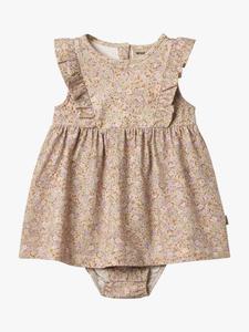 Платье Baby Vianna с цветочным принтом из органического хлопка WHEAT, Purple